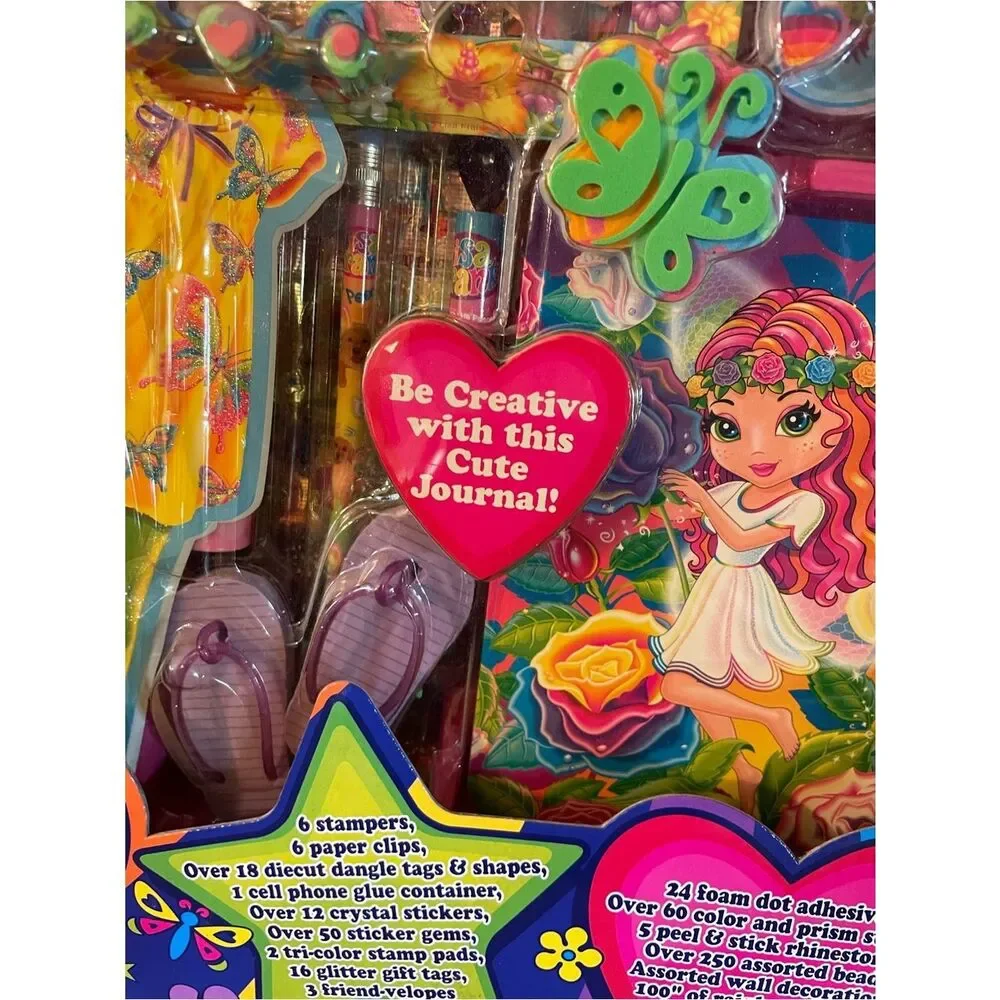 Lisa Frank Star-Studded Stationery Set - Rainbow Colors Y2K Rare Set 750 piece